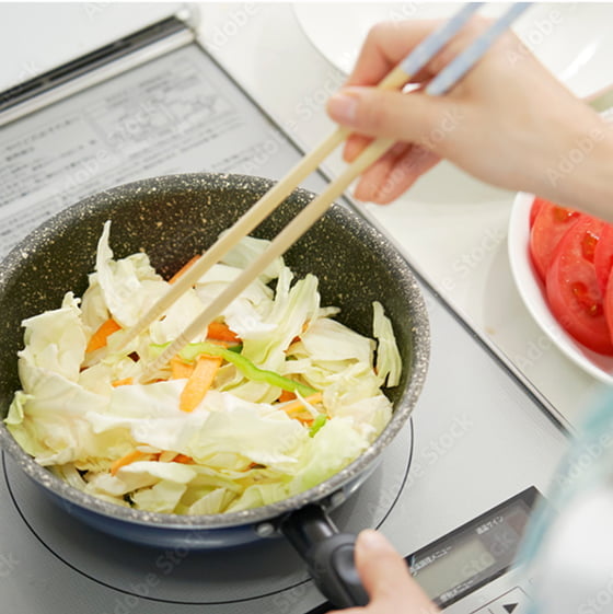 料理に電気を使う
